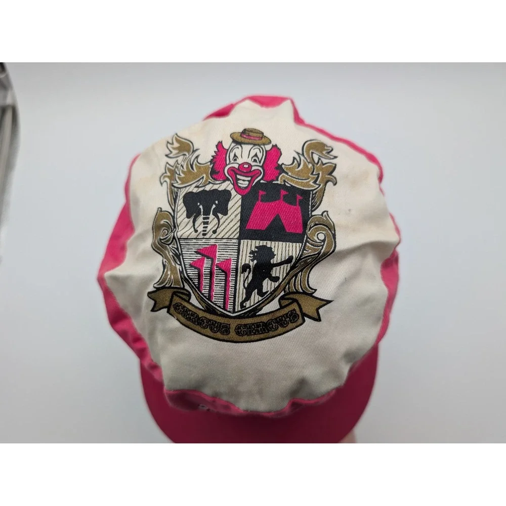 Vintage Circus Circus Hotel Casino Snapback Hat Pink White Las Vegas Reno Hat